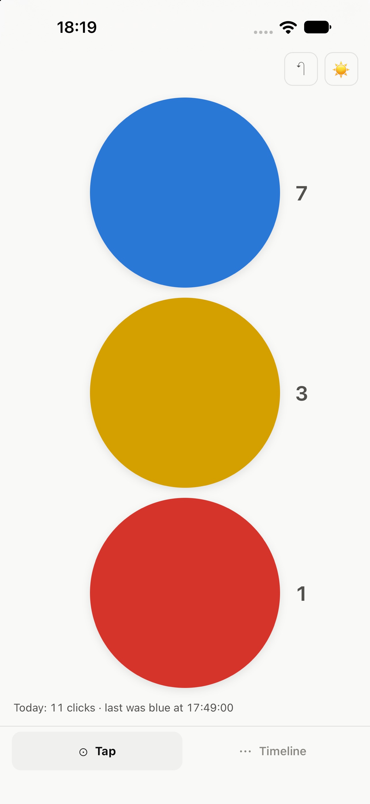 Screenshot 1 of Count the Dots: Tally Counter