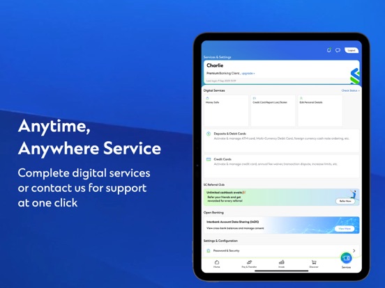 SC Mobile Hong Kong iPad screenshot 4 - Finance app