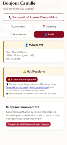 Choeur Médical screenshot