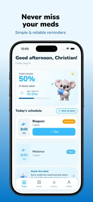 Pillie – Free Meds Reminder screenshot 1