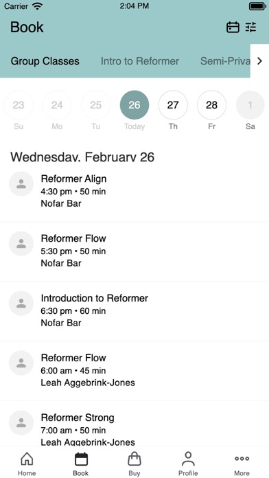 Lifeworks Pilates Screenshot