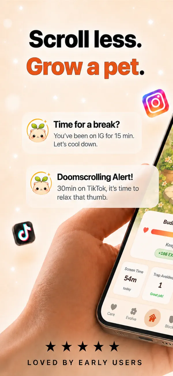 Screenshot #1 pour Budli: Screen Time Pet