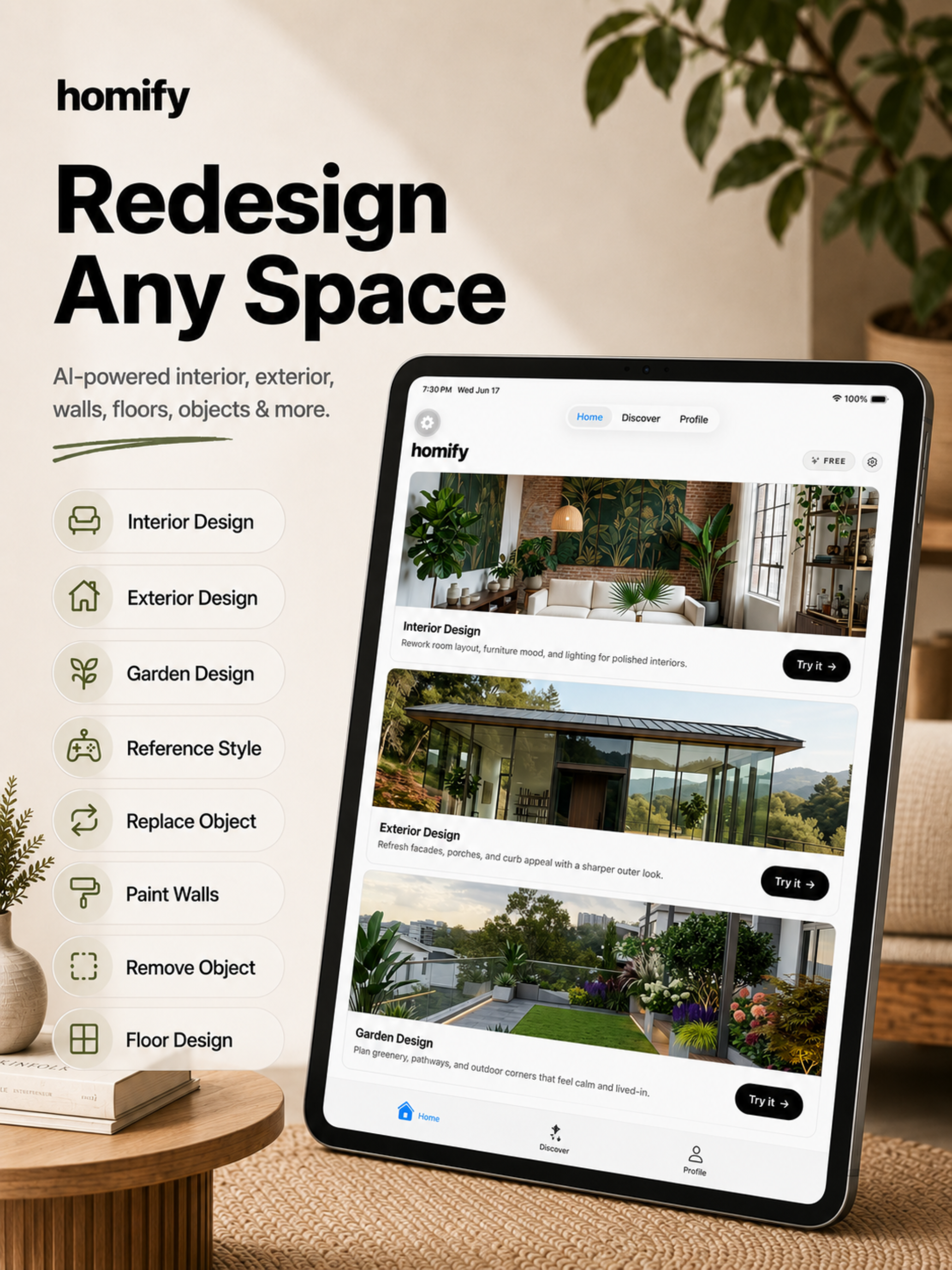 Homify - AI Interior Design
