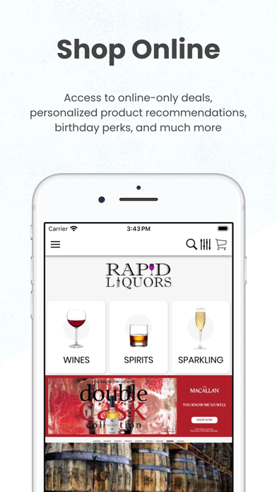 Screenshot 1 of Rapid Liquors App