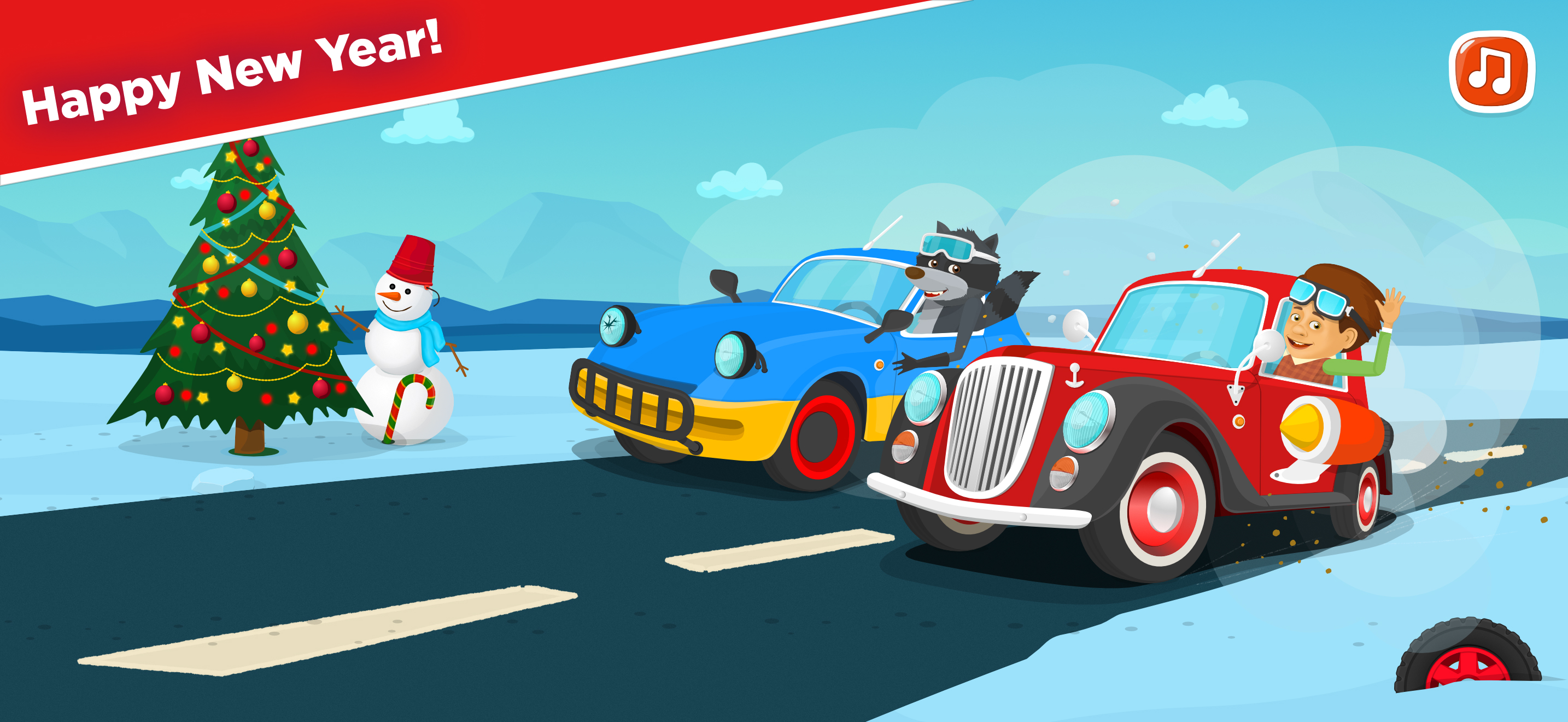 Racing cars game for kids 2-5