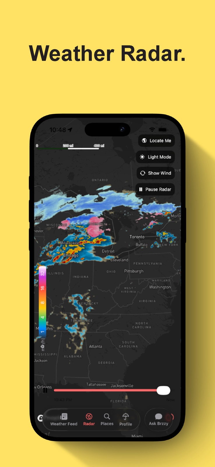 Brzzy Weather: Local Forecasts iphone screenshot 4