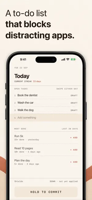 Consigo — To-Do & App Blocker screenshot 1