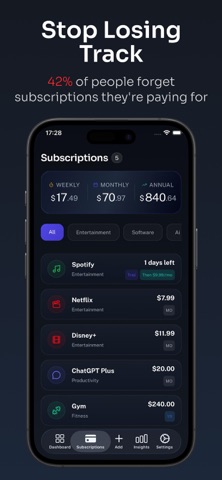 Subby - Subscription Manager Screenshot 2 of 4