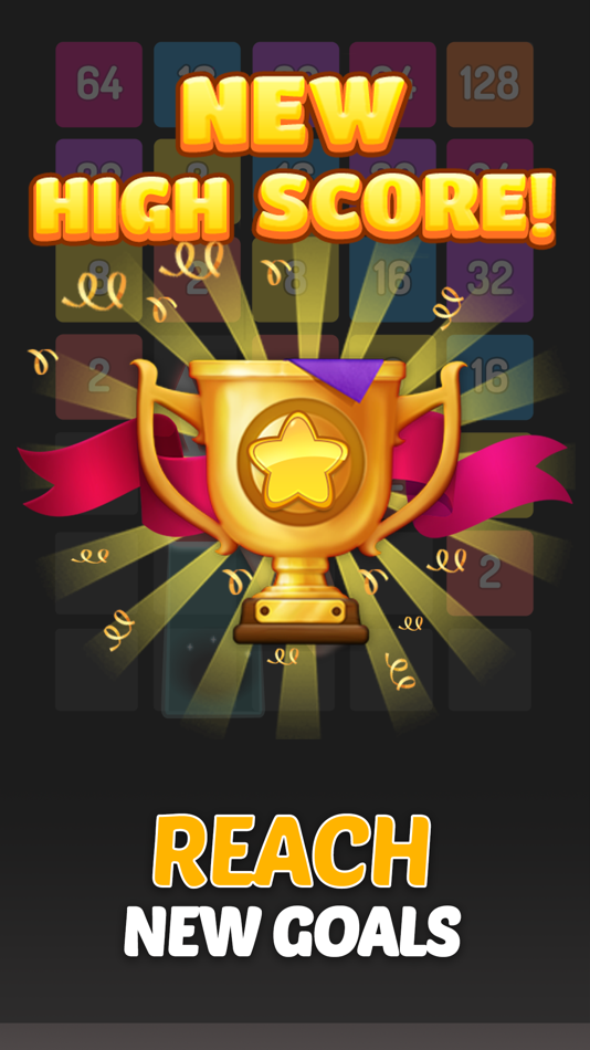#5. X2 Blocks : 2048 Number Puzzle (iOS) Podle: Inspired Square FZE