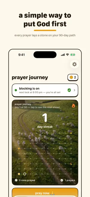 Judah: Pray to Unlock Apps screenshot 1