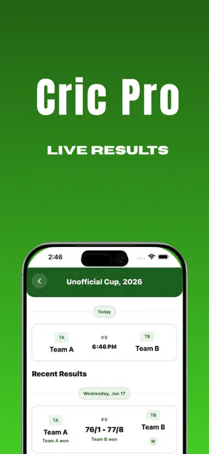 CricPro : Cricket Live Score screenshot 1