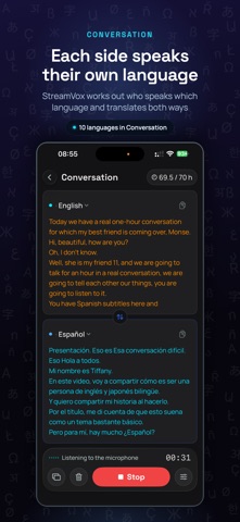StreamVox: AI Voice Translator Screenshot 3 of 9