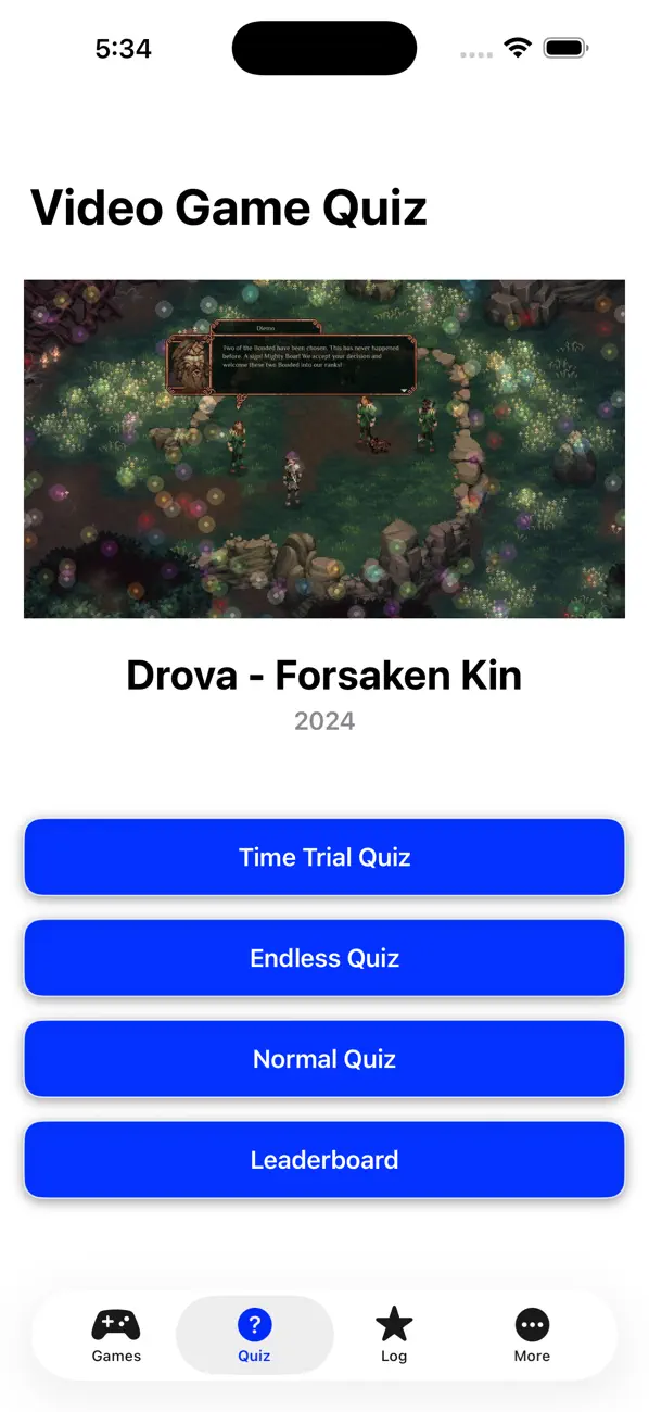 Screenshot #1 pour Video Game Quiz