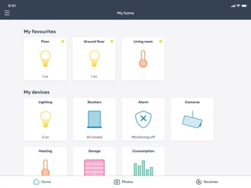 Tydom iPad screenshot