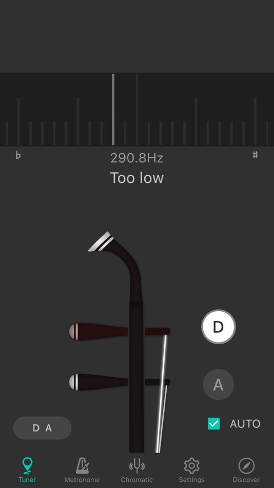 #2. Erhu Tuner - Tuner & Metronome (iOS) 由: Qiaochu Zhu