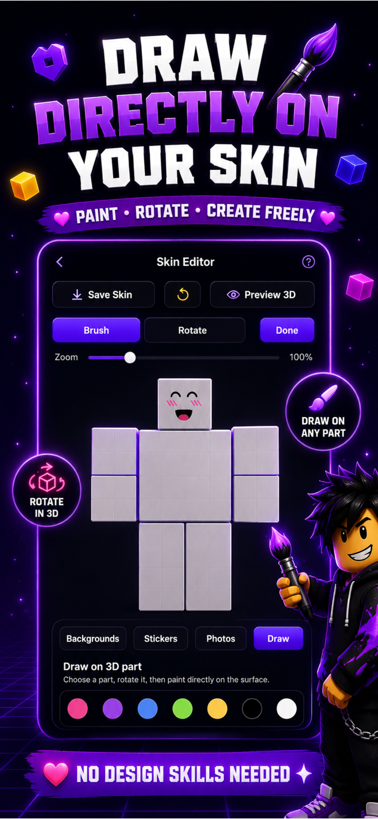MasterBlox - Skin Maker 3D screenshot 5