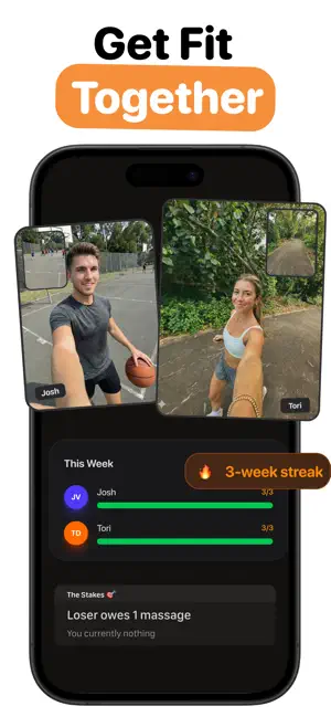 Sweatmates: Partner Fitness iPhone screenshot 1
