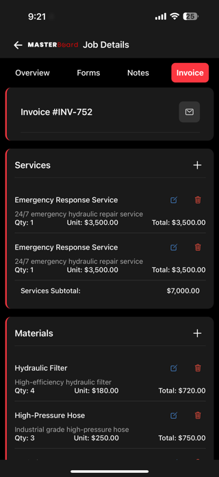 MasterBoard Mobile Screenshot 3 of 7