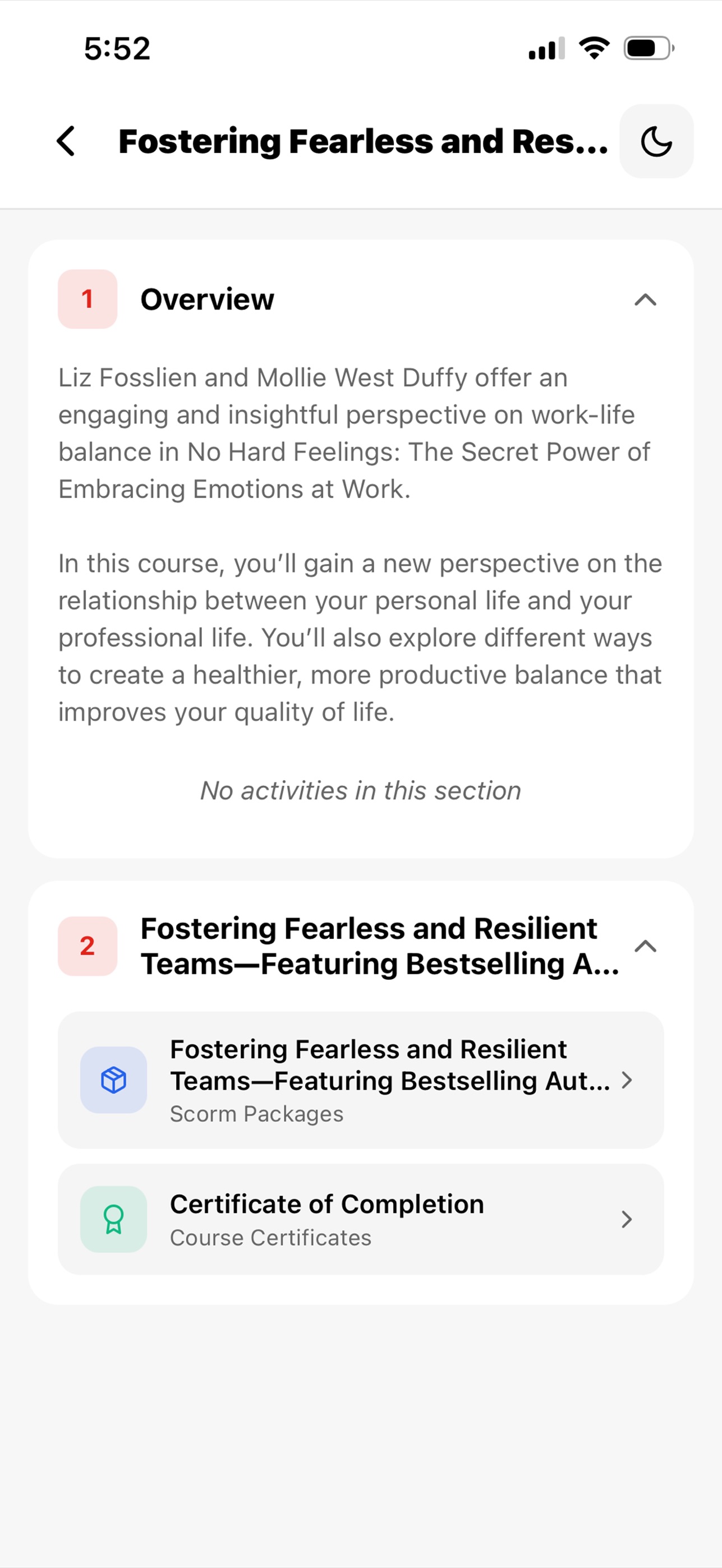 Screenshot 1 of FITC Mobile Learning