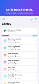 Caldzy: Family Calendar Sync screenshot