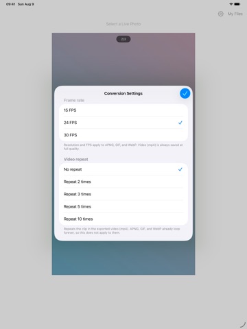 Live Photo GIF Video Maker iPad screenshot