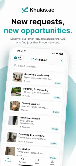 Khalas.ae - Service Provider screenshot 1