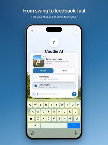 Caddie AI iPad screenshot