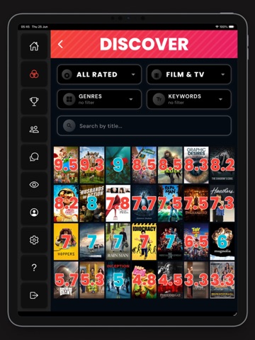 Buck The Critics: Watchlist iPad screenshot
