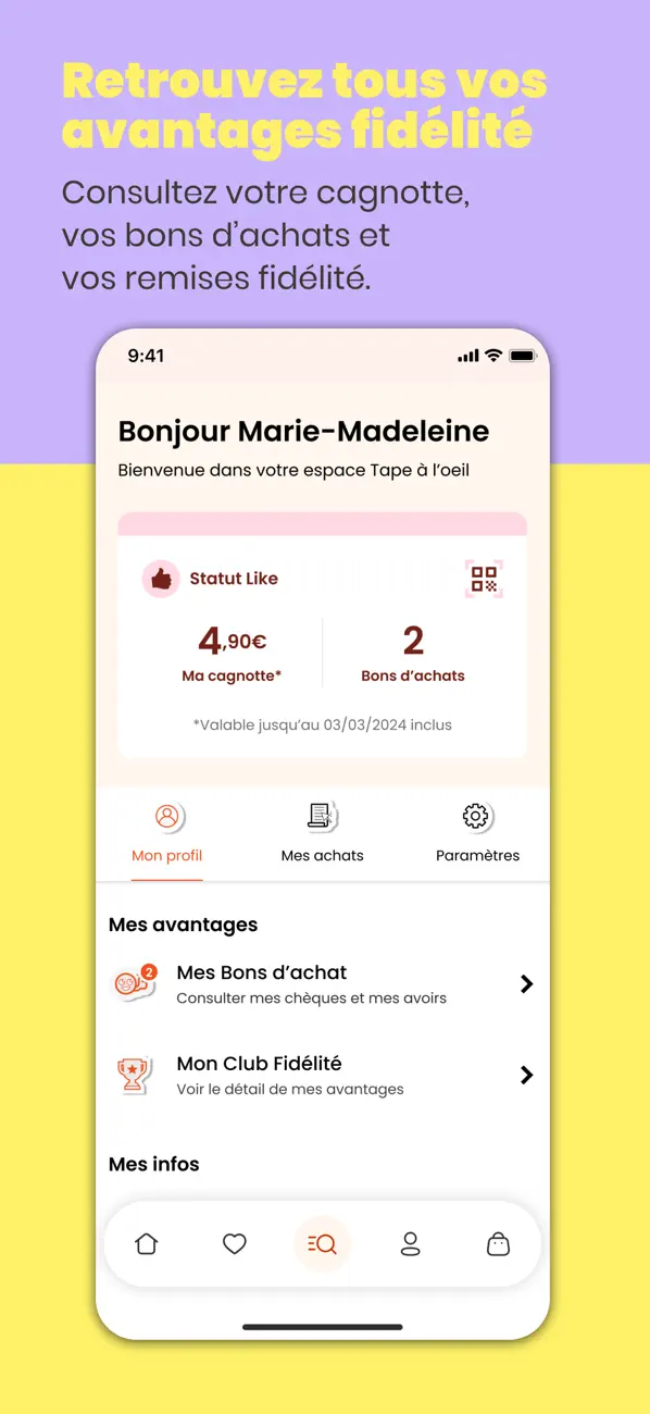 Screenshot #3 pour Tape à l'oeil  – Mode enfants