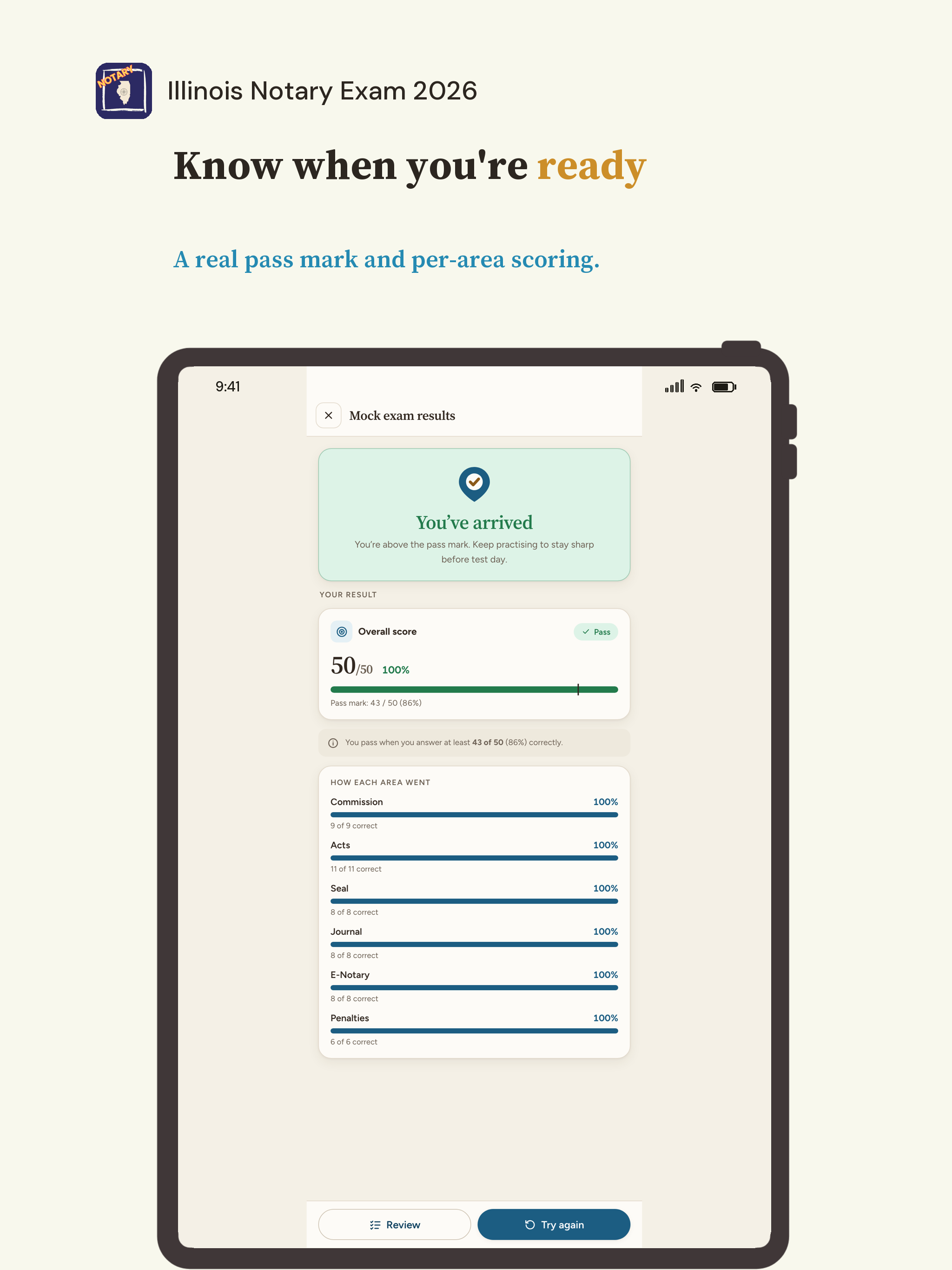 Illinois Notary Exam 2026 screenshot 12