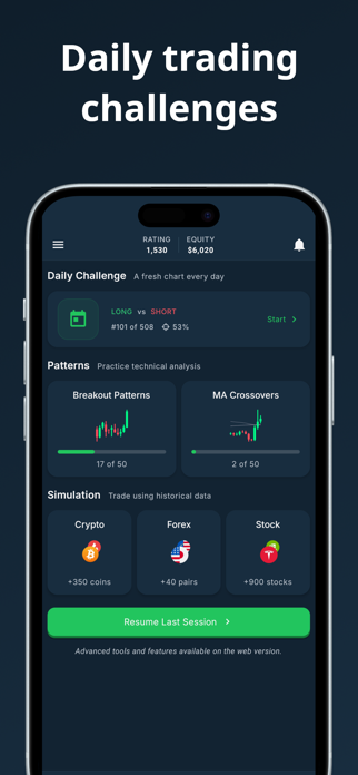 ChartingPark Trading Simulator Screenshot 7 of 8