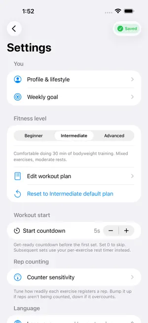 RepZen: Rep Counter & Coach screenshot 4
