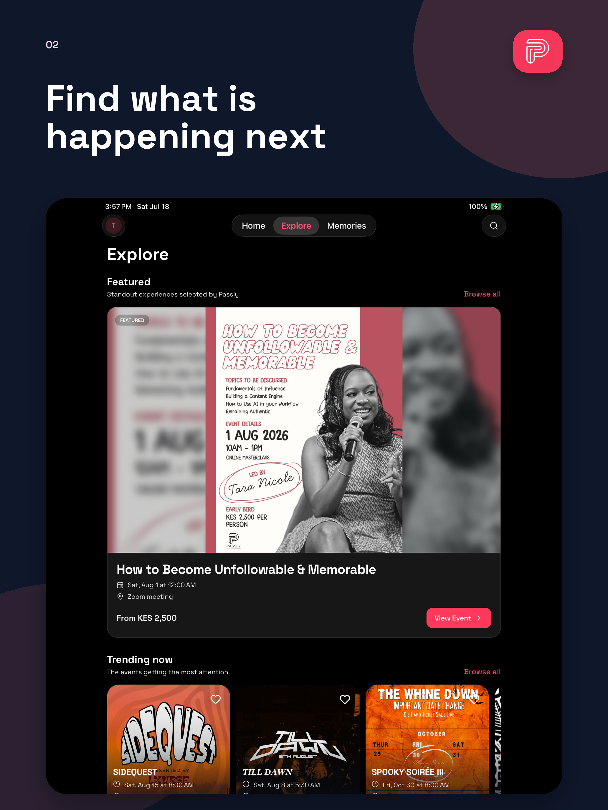 Passly: Events & Memories screenshot 10