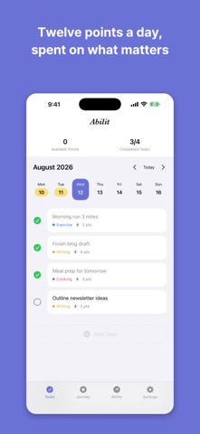 Abilit: To-do, Growth, Visual iPhone screenshot