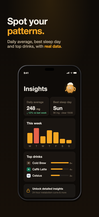 LastSip: Caffeine & Coffee Screenshot 2 of 8