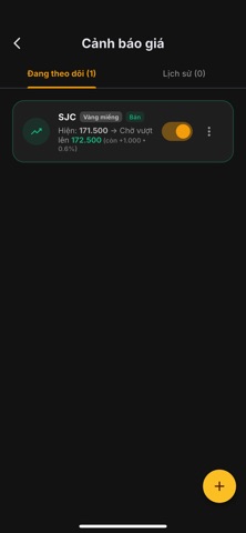 Tích Chỉ: Theo Dõi Giá Vàng screenshot
