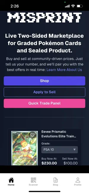 Misprint: Buy & Sell Cards screenshot 1