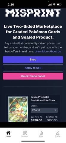 Misprint: Buy & Sell Cards screenshot