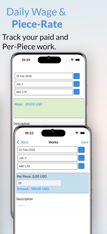 WorkWage | Daily Earn Tracker iPhone screenshot