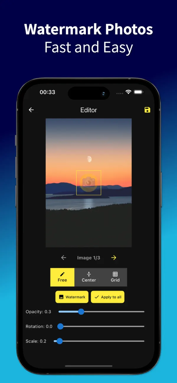 Screenshot #1 pour Add Watermark to Photos