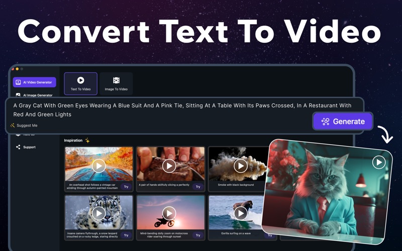 AI Video Generator & AI Image iPhone screenshot