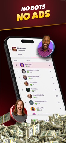 MPL Gin Rummy: Cash Games iPhone screenshot