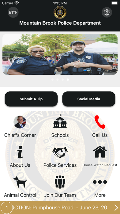 Mountain Brook PD Screenshot