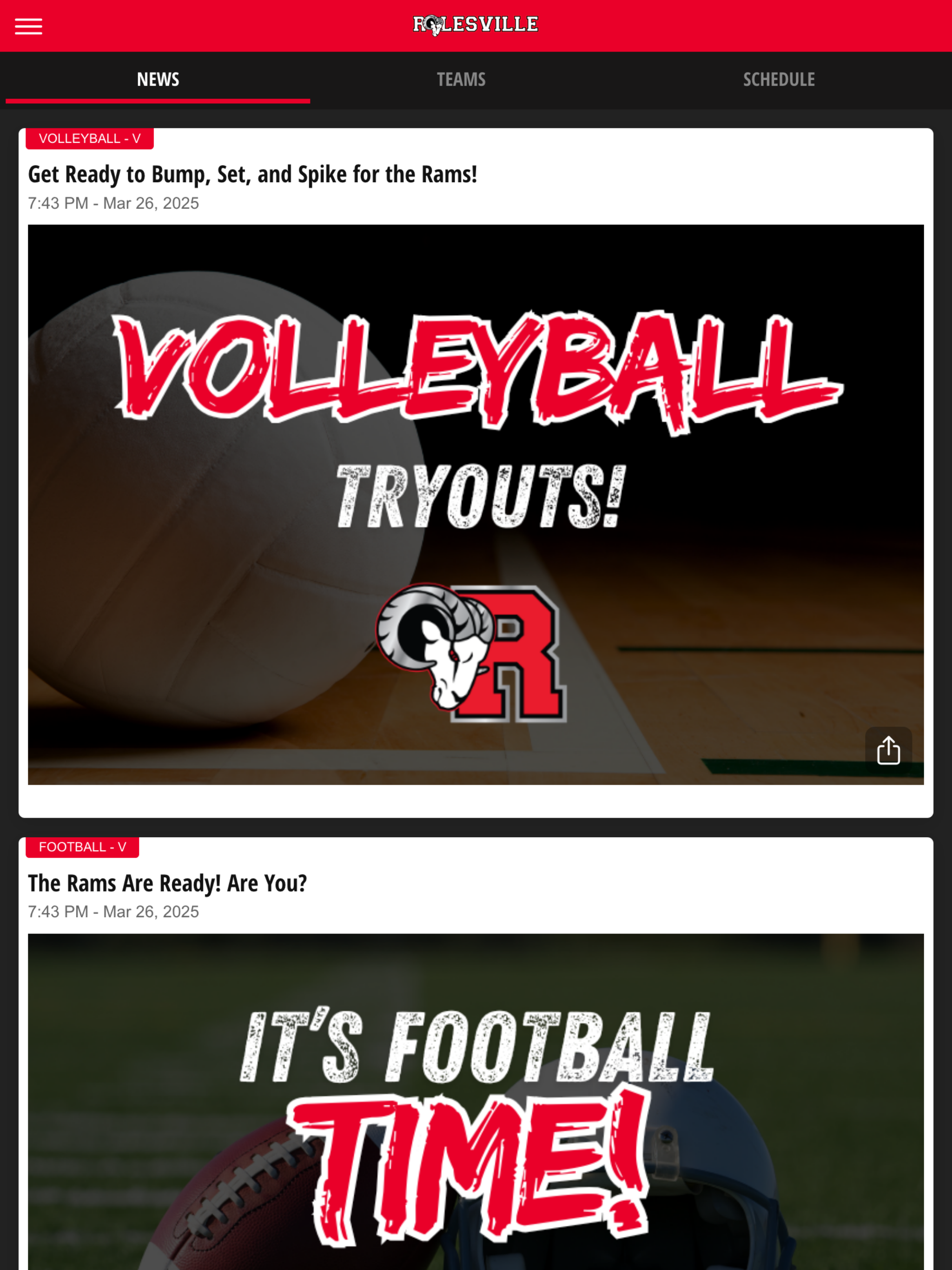 Rolesville HS Athletics screenshot 9
