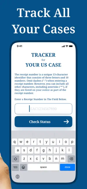 USCIS Verified Case Tracker screenshot 2