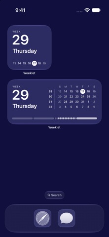 Weeklet – Week Number Screenshot 8 of 10