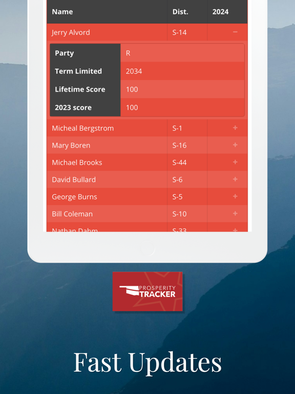 Prosperity Tracker iPad screenshot 4 - Reference app