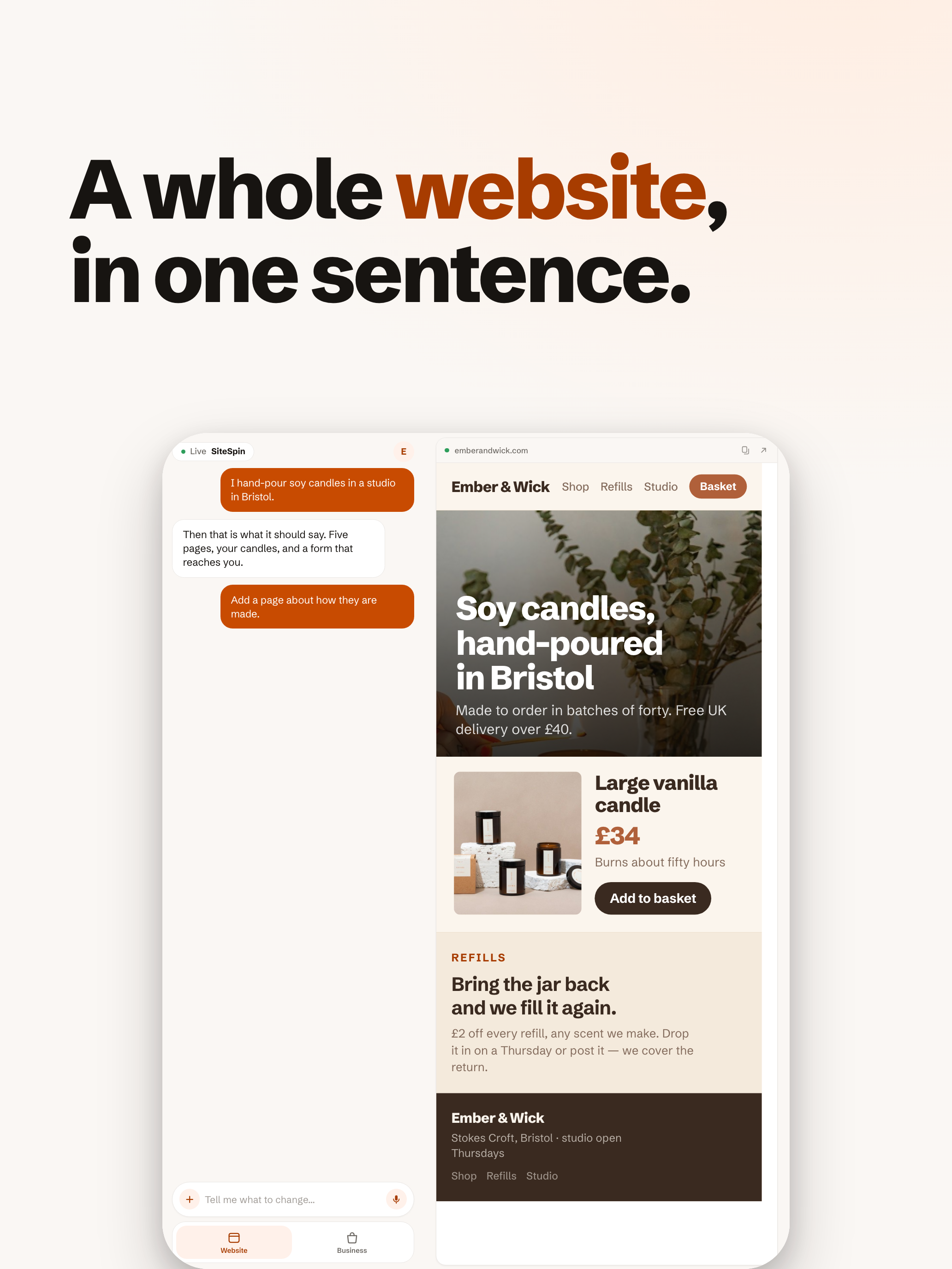 AI Website Builder: SiteSpin screenshot 8