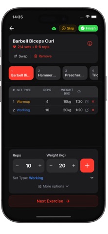 BenchRep Screenshot 2 of 5