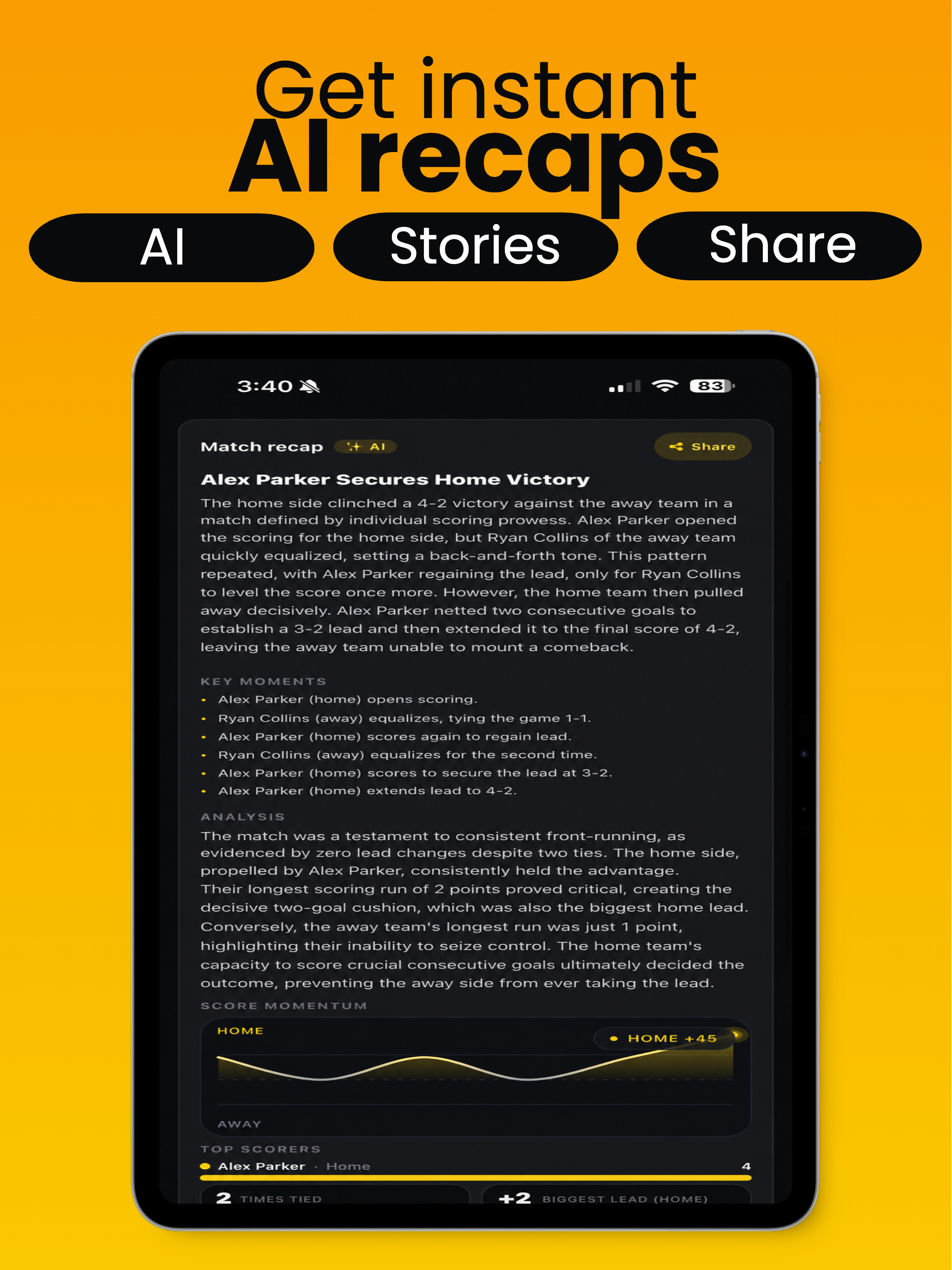 ScorePad: Scoreboard & Stats screenshot 10